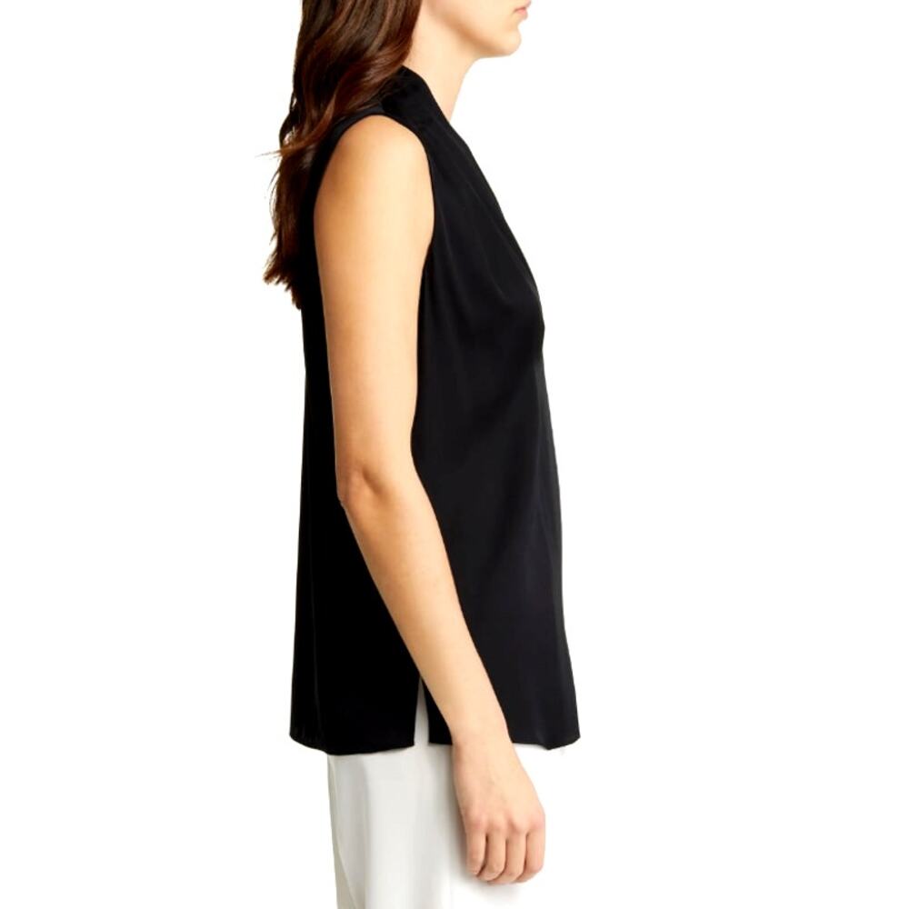 Kobi Halperin Black Mila Sleeveless Stretch Silk Blouse Size S - Picture 11 of 13